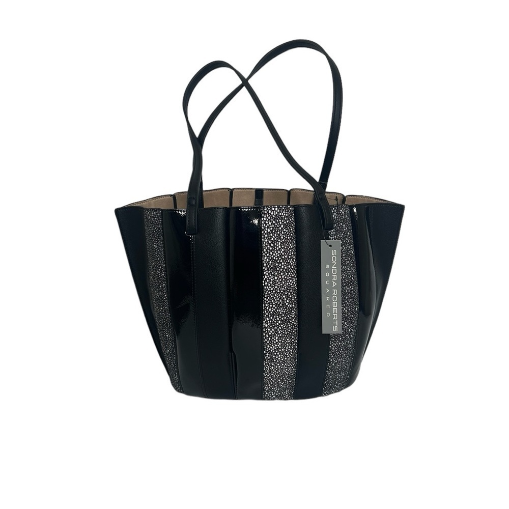 Sondra Roberts Women’s Blocked Shopper Tote Bag